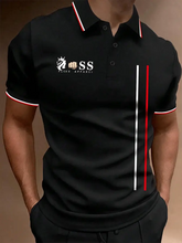 Modisches, lässiges Poloshirt mit Aufdruck für Herren cherishyouo